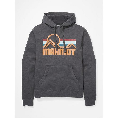 Marmot Coastal Clothes - Mens Hoodies Dark Grey CA8019765 Canada